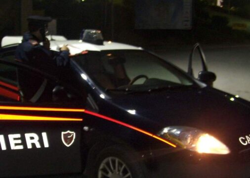 L’auto del Maresciallo dei Carabinieri D’Ambrosio crivellata di colpi