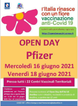 Cervinara: due open day con Pfizer