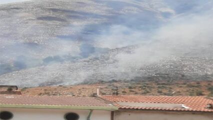 Valle Caudina: brucia la montagna di Arpaia