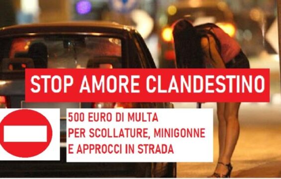 500 euro di multa per scollature,minigonne e approcci in strada