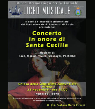 Airola: concerto dell’Istituto Lombardi in onore di Santa Cecilia