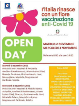 Cervinara: open day vaccinale per constrastare l’aumento dei positivi