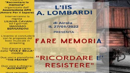 Valle Caudina: l Istituto Lombardi nel Giorno della Memoria