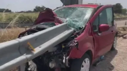 Incidente stradale: guardrail trapassa la vettura da parte a parte