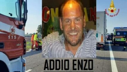 Enzo Visone muore a 48 anni travolto da un camion