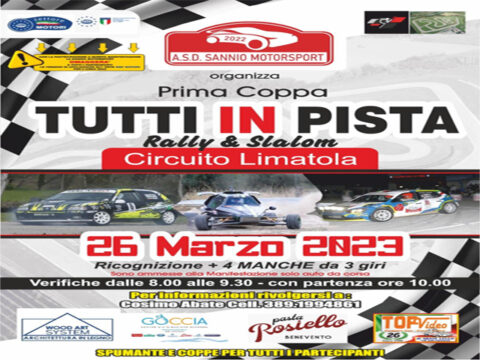 Limatola: Prima Coppa di rally e slalom “Tutti in Pista”