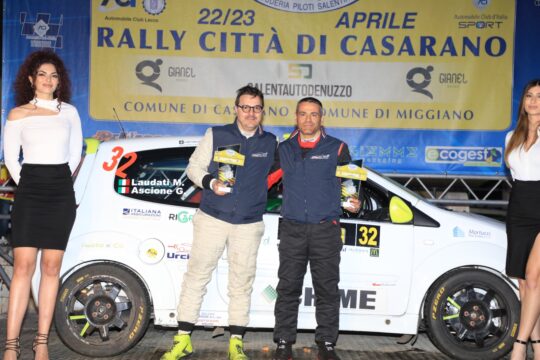 Gli irpini Laudati e Ascione conquistano il terzo posto al rally di Casarano