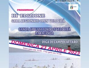 La diga di Campolattaro ospita il campionato regionale open di canoa sprint