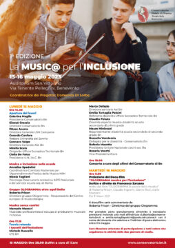 La music@ per l’Inclusione del conservatorio di Benevento