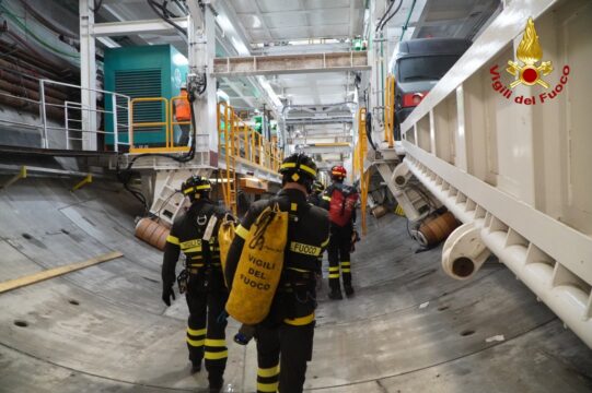 Grottaminarda: simulazione dei vigili del fuoco sull’alta velocità ferroviaria