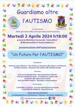 Montesarchio: martedì si presenta l’associazione Un futuro per l’autismo