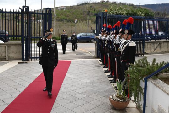 Avellino: visita al comando provinciale dei carabinieri del generale Antonio De Vita