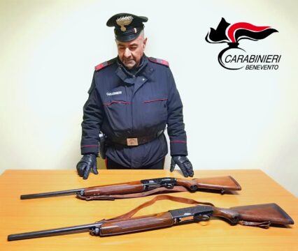 Val Fortore: due fucili e macchina agricola rubata, un arresto