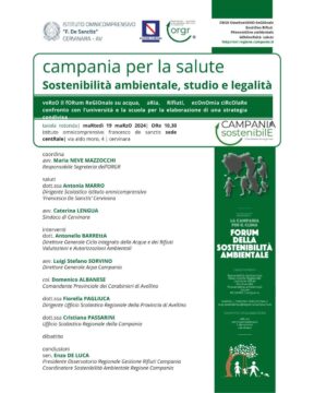 Cervinara: Campania sostenibile si confronta con l’omnicomprensivo Francesco De Sanctis