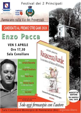 Pannarano: domani si presenta il libro di Enzo Pacca