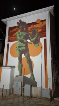 Arpaia: disvelato il murales che raffigura Gaio Ponzio