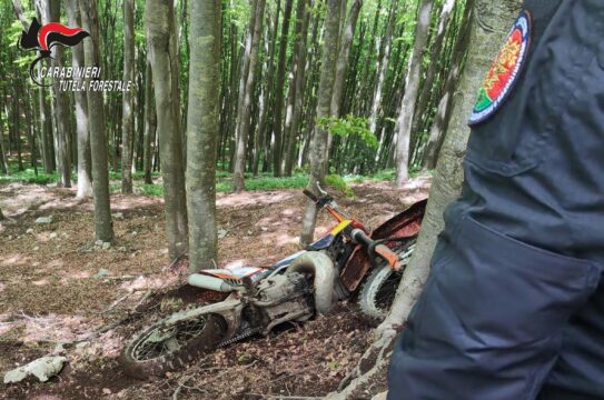 Partenio: i carabinieri forestali scoprono che si pratica il motocross