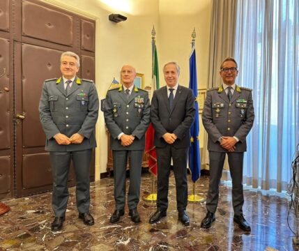 Benevento: il prefetto Torlontano riceve il generale Augelli