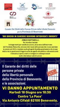 Benevento: domani incontro pubblico sul diritto dei reclusi, organizzato dalla garante Sannino