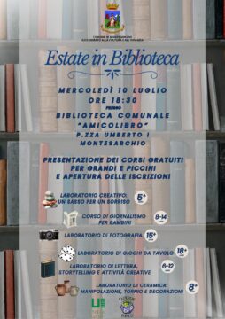 Montesarchio: domani si presenta ” Estate in biblioteca “