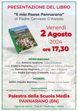 Pannarano: domani si presenta il libro di padre Gervasio D’Alessio