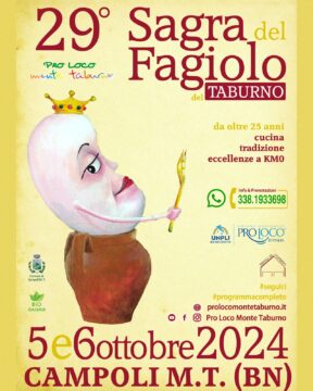 Sabato 5 e domenica 6 ottobre torna la sagra del fagiolo del Taburno