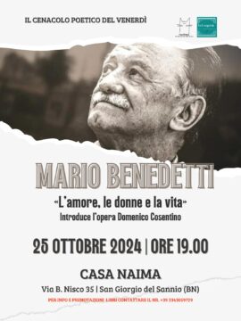 Mario Benedetti protagonista a casa Naima