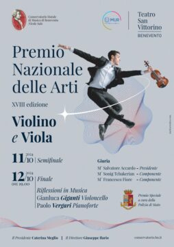 Il Conservatorio “Nicola Sala” ospita il Premio Nazionale delle Arti – Sezioni Violino e Viola