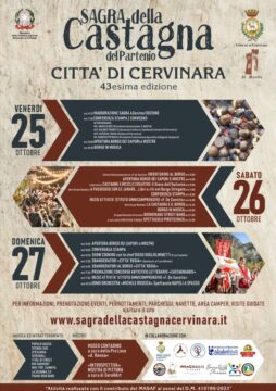 Cervinara: ecco il programma completo della 43esima Sagra della Castagna del Partenio