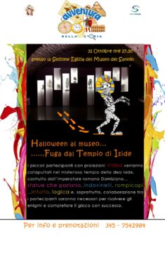 “Halloween al museo … Fuga dal Tempio di Iside”