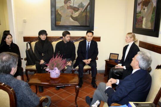 Delegazione cinese in visita alla Rocca dei Rettori