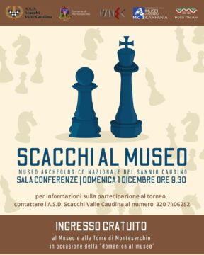 Montesarchio: domenica tornano gli scacchi al museo