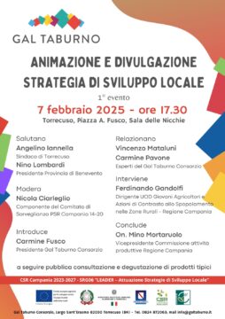 Il Gal Taburno avvia l’animazione locale