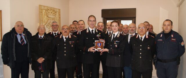 Valle Caudina: Il generale Minicucci in visita alla compagnia dei carabinieri di Montesarchio