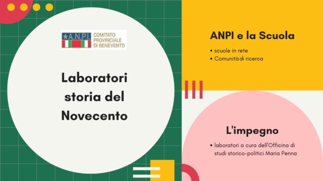 L’Anpi del Sannio incontra le scuole: al via un laboratorio di storia contemporanea per gli istituti superiori