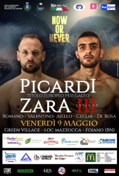 Picardi contro Zara si giocano il titolo europeo a Foiano Val Fortore Picardi contro Zara si giocano il titolo europeo a Foiano Val Fortore