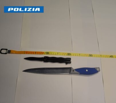Denunciati due minorenni armati di coltello Denunciati due minorenni armati di coltello