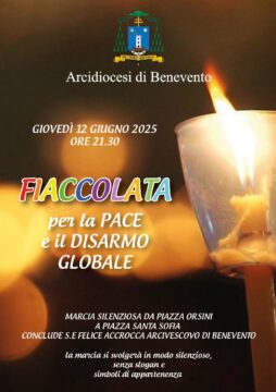 Giovedì 12 giugno fiaccolata per la pace Giovedì 12 giugno fiaccolata per la pace