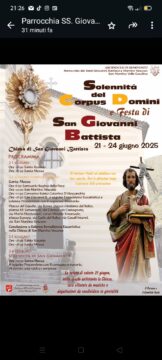 San Martino: tutto pronto per le celebrazioni di San Giovanni San Martino: tutto pronto per le celebrazioni di San Giovanni
