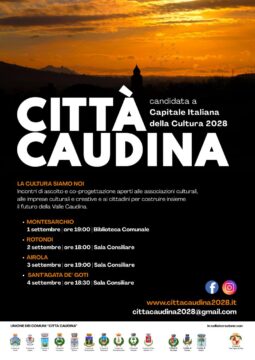 Valle Caudina candidata a Capitale Italiana della Cultura 2028: al via gli incontri con le associazioni del territorio