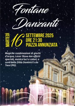 Airola: questa sera lo spettacolo delle Fontane Danzanti in Piazza Annunziata
