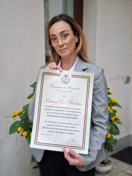 Valle Caudina: Rotondi premia Letizia De Nicolais per aver salvato la vita a un medico