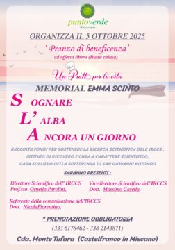 Pranzo di beneficenza in memoria di Emma Scinto