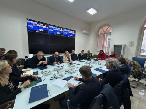 Nel pomeriggio riunione con il capo della protezione civile nazionale Nel pomeriggio riunione con il capo della protezione civile nazionale