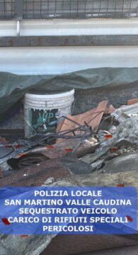 San Martino: maxi sequestro di rifiuti speciali pericolosi da parte della polizia locale San Martino: maxi sequestro di rifiuti speciali pericolosi da parte della polizia locale
