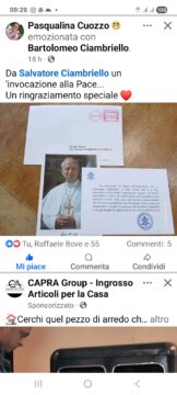Valle Caudina: 14enne scrive al Papa per invocare la pace e riceve una risposta dalla Santa Sede