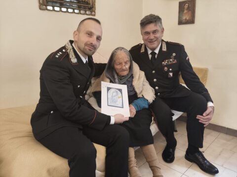 L’Arma dei Carabinieri festeggia i 115 anni di nonna Laurina