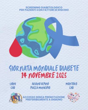 L’Asl di Avellino si mobilita per la giornata mondiale del diabete