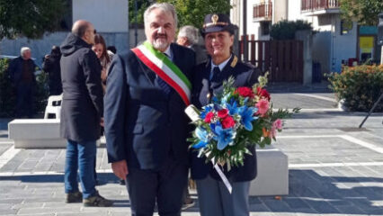 Moiano: encomio solenne a Rita Bernardo del Commissariato di Polizia di Cervinara