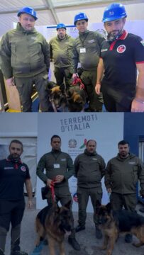 La reazione dei cani ad una simulazione sismica